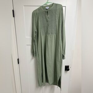 Mi Golondrina Sage Long Sleeve Dress